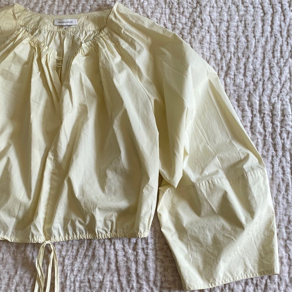 Cream Drawstring Blouse - Picture 3 of 10